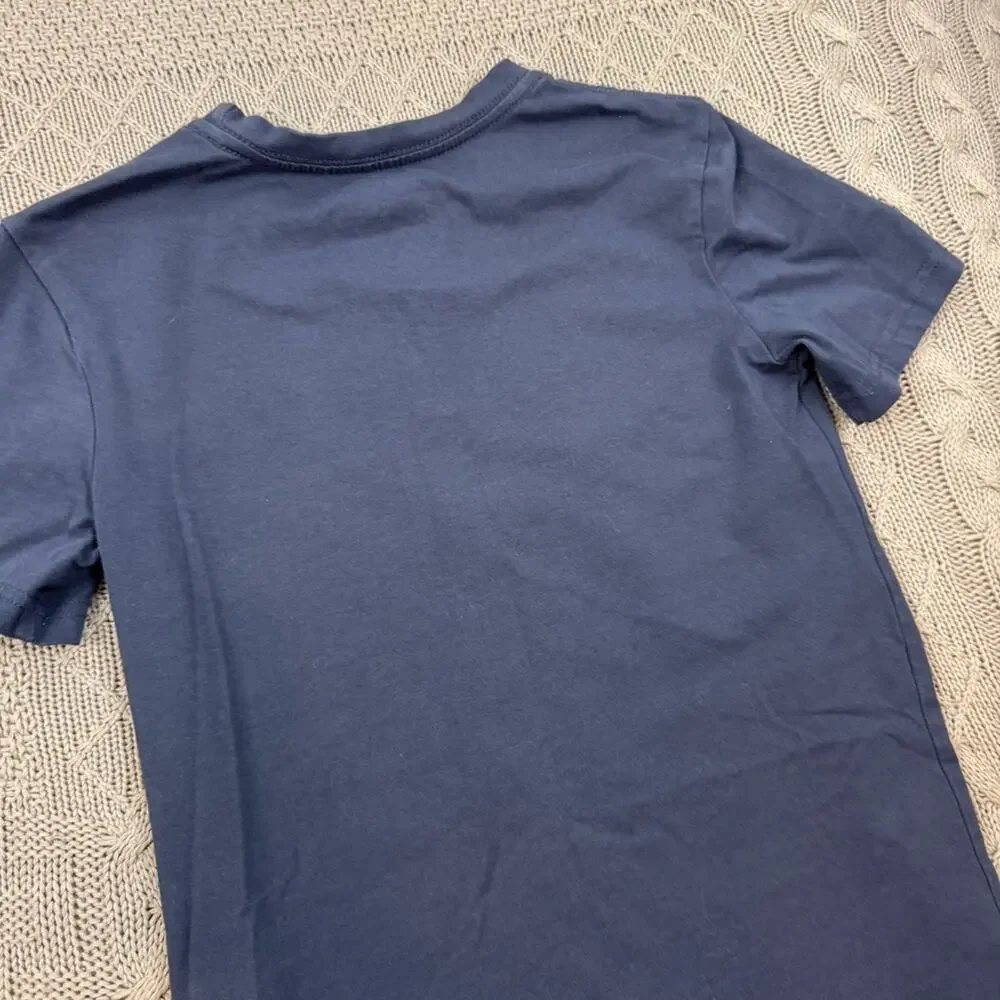 C & C California Kids Collection Blue Short Sleeve Tee with Dinosaur Graphic 7/8